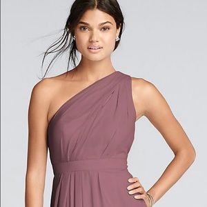 Long One-Shoulder Crinkle Chiffon Dress
DAVID'S BRIDAL